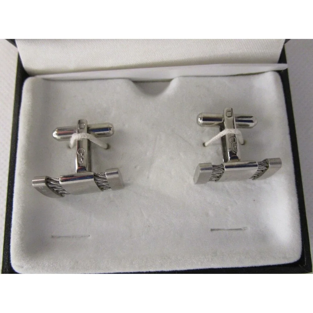 vintage Colibri of London-Stainless Steel cuff links